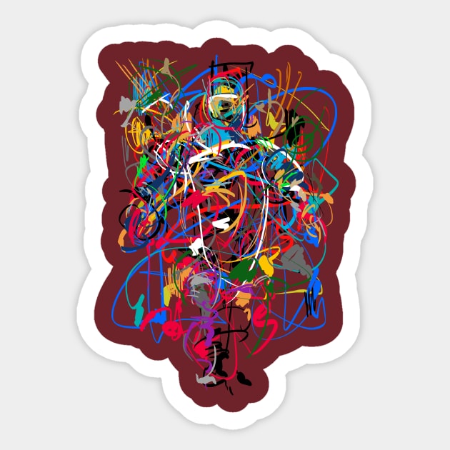 Abstract Figure - Chaos Painting Sticker by Nikokosmos